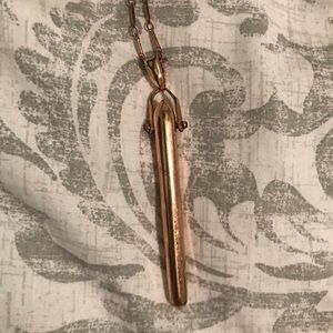 Stella and Dot Rebel Pendant  Necklace Rose Gold